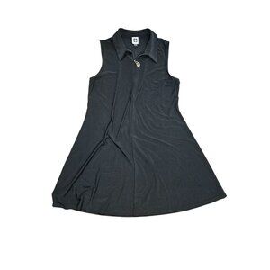 Anne Klein Women's Black Sleeveless Dress- Size 12